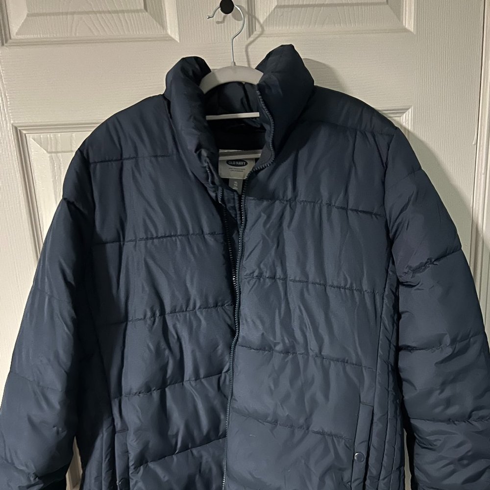 Old Navy Blue Puffer Jacket - Size XL